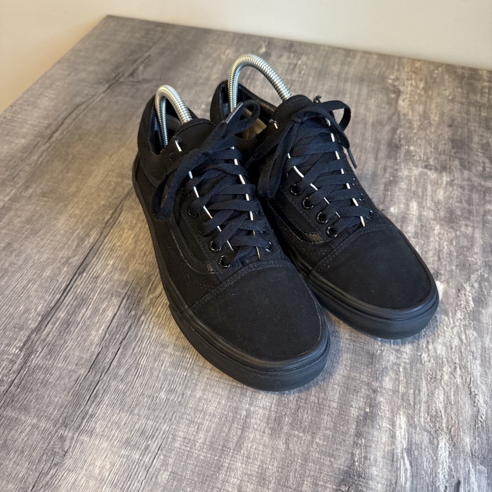 VANS Old Skool Black/Black Men's Skate Shoes Canvas Sneakers Unisex